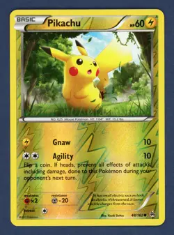 Pikachu 48/162 Common BREAKthrough Near Mint - Image 1