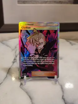 Pokemon TCG Gladion (Full Art) 109/111 Sm-Crimson Invasion Holo LP - Image 1
