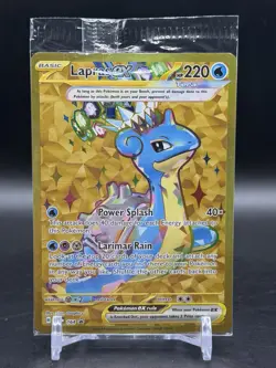 Lapras ex 164 Scarlet & Violet Promo Pokemon TCG Sealed English Gold - Image 1