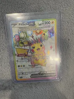 Pokemon Pikachu EX Ultra Rare Full Art Holo Sv08: Surging Sparks 219/191 200 HP - Image 1