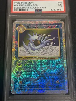 Pokemon TCG Golduck Legendary Collection Reverse Holo Card 43/110 NM PSA 7 - Image 2