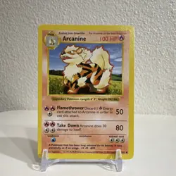 Pokemon Arcanine 023/102 Base Set Shadowless Uncommon - Image 1