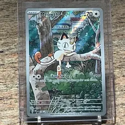 Pokemon Meowth 106/094 Phantasmal Flames Illustration Rare Holo - Image 1