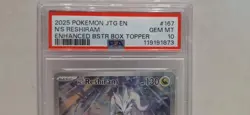 Pokemon- N's Reshiram- Holo IR- JTG Enhanced Booster #167- PSA 10 [Listing D] - Image 2