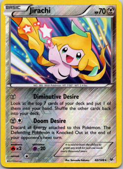 Pokemon TCG Jirachi Roaring Skies 42/108 Reverse Holo - Image 1