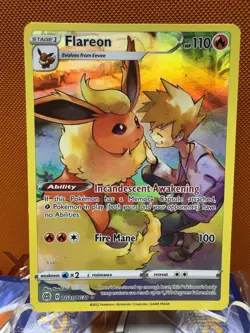 2021 Pokemon SWSH Brilliant Stars TG01/TG30 Flareon NM 1329 - Image 1