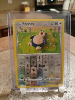 Pokemon TCG Snorlax Reverse Holo Rare Crown Zenith 109/159 (LP) B - Image 1