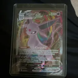 Pokemon Espeon VMAX Ultra Rare Holo 065/203 SWSH07 Evolving Skies Psychic HP 310 - Image 1
