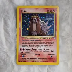 Pokemon Entei 06/64 Neo Revelation Holo Rare 2000 Basic 80 HP Searing Flames - Image 1