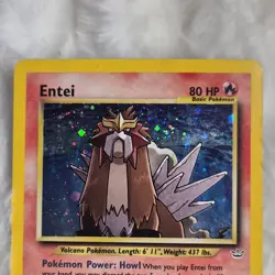 Pokemon Entei 06/64 Neo Revelation Holo Rare 2000 Basic 80 HP Searing Flames - Image 2