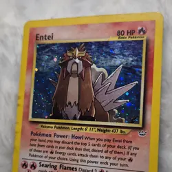 Pokemon Entei 06/64 Neo Revelation Holo Rare 2000 Basic 80 HP Searing Flames - Image 4