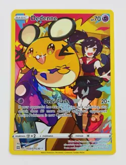 Pokemon Dedenne TG07/TG30 Brilliant Stars Ultra Rare Holo 70 HP English - Image 1