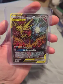 2019 Pokemon Moltres Zapdos Articuno GX SM210 Stained Glass Promo MINT - Image 1