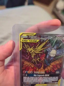 2019 Pokemon Moltres Zapdos Articuno GX SM210 Stained Glass Promo MINT - Image 2