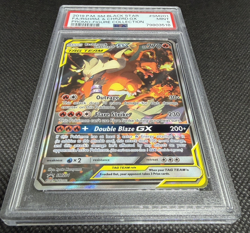 2019 Pokemon Reshiram & Charizard GX SM201 Black Star Promo PSA 9 MINT - Image 5