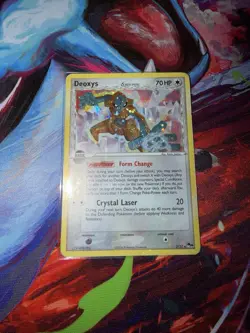 Pokemon Deoxys 2/17 POP Series 4 Holo Rare Delta Species 70 HP Crystal Laser - Image 1