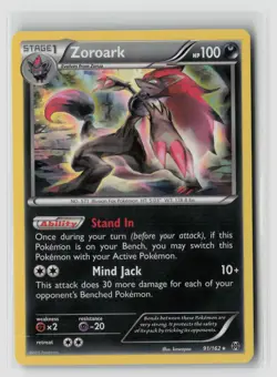 Zoroark #91/162 Holo Rare Xy Breakthrough Pokemon TCG LP - Image 1
