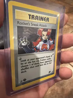 Pokemon Trainer Rockets Sneak Attack 16/82 Holo Team Rocket LP - Image 2