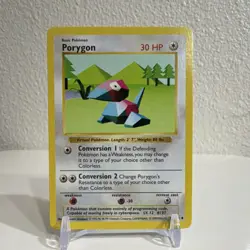 Pokemon Porygon 039/102 Base Set Shadowless Basic 30 HP Uncommon - Image 1