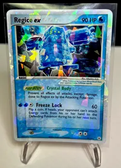 Pokemon TCG Regice ex 97/101 Hidden Legends Ultra Rare NM- SWIRL - Image 1