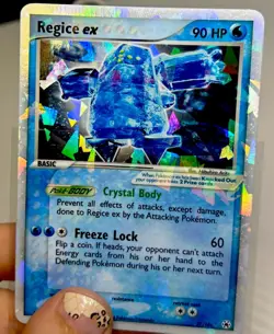 Pokemon TCG Regice ex 97/101 Hidden Legends Ultra Rare NM- SWIRL - Image 3