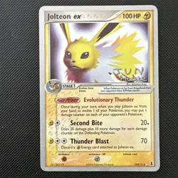 1x LP Jolteon ex 109/113 World Championships Deck 2007 Pokemon Card Jun Hasebe - Image 1