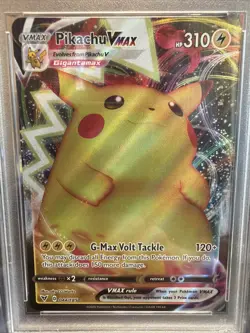 Pikachu VMAX #044 - 2020 Pokemon Sword & Shield Vivid Voltage - PSA 9 - Image 2