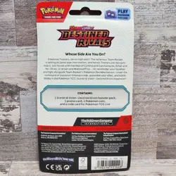 Pokemon TCG Destined Rivals Blister Pack 1 Booster Pack Zarude Promo - New - Image 2
