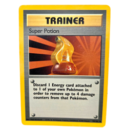 Super Potion Pokemon Card 90/102 Trainer Uncommon Base Set 1999 Light Play - Image 1