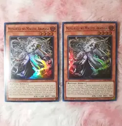 (2) Yu-Gi-Oh! Mitsurugi No Mikoto Aramasa #ALIN-EN090 Super Rare 1st Edition - Image 1