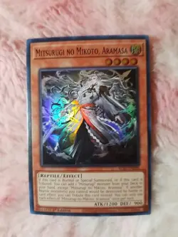 (2) Yu-Gi-Oh! Mitsurugi No Mikoto Aramasa #ALIN-EN090 Super Rare 1st Edition - Image 2