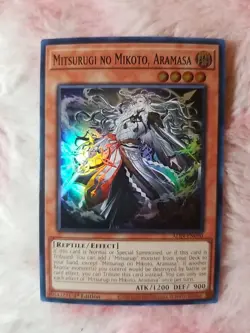 (2) Yu-Gi-Oh! Mitsurugi No Mikoto Aramasa #ALIN-EN090 Super Rare 1st Edition - Image 4