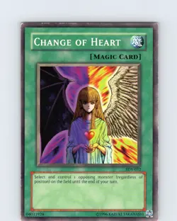 Yu-Gi-Oh TCG Change Of Heart SDY-032 Unlimited Common Card Played LP - Image 1