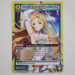 Asuna-Stacia, the Goddess of Creation SAO-1-022 Union Arena Sword Art Online TCG - Image 1