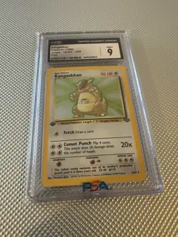 1999 Pokemon TCG Jungle Kangaskhan Holo 1st Edition CGC 9 5/64 Card Stock - Image 1