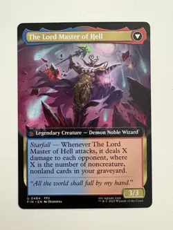 The Emperor of Palamecia / Lord Master Hell Borderless MTG Magic Card Mint FIN - Image 2