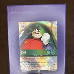 Disney Lorcana Pete Bad Guy Enchanted Mint Rise of Floodborn Card 209/204 - Image 3
