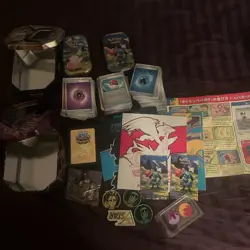 Pokemon TCG Card Bulk Lot Mixed Cards, Common, Uncommon, Empty Tins Ect… - Image 1