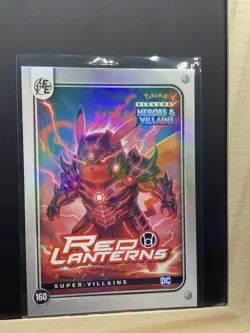 6x Pikachu as DC Villians Deadshot , Atomic Skull Non-Pokemon Fan Art Holo Cards - Image 4