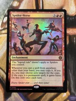 FOIL Spider-Verse #0093 MTG Marvel Spider-Man English Mythic - Pack Fresh NM 🔥 - Image 1