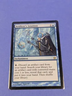 MTG Magic: Fifth Dawn: Artificer's Intuition #23/165 Rare - NM - Image 1