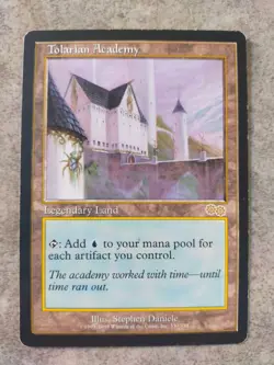 MTG Magic the Gathering - Tolarian Academy - Urza's Saga Check Images - Image 1