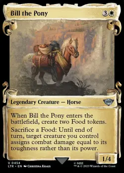 MTG Bill the Pony - Foil - Showcase Scrolls, The Lord of the Rings: Tales of Mid - Image 1