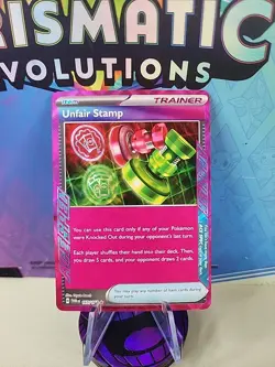 Unfair Stamp Holo 165/167 NM/M Twilight Masquerade Pokemon Card - Fast Shipping - Image 1