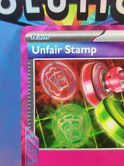 Unfair Stamp Holo 165/167 NM/M Twilight Masquerade Pokemon Card - Fast Shipping - Image 2