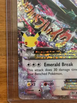 Pokemon M Rayquaza EX 76/108 Celebrations: Classic Collection Holo NM - Image 3