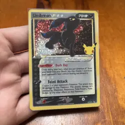 Pokemon TCG: Umbreon Gold Star 17/17 Celebrations 25th Anniversary - Image 1