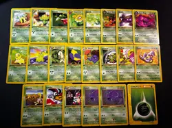 1st Edition Non Holo Pokemon Lot English 1995-2000 Neo Team Rocket NM APPROX 100 - Image 3