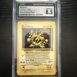 1999 Pokemon Electabuzz Black Star Promo #2 Mewtwo Strikes Back CGC 8.5 NM/Mint+ - Image 1