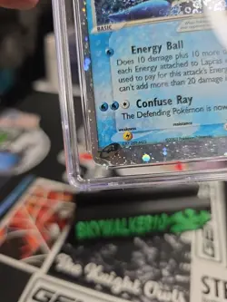 2003 pokemon Ruby and Sapphire (RS) Lapras EX #99/109 (SUBGRADES) - Image 2